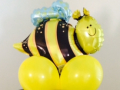Bumble Bee Balloons Pillar