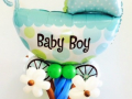 Baby Boy Balloon Decor - Baby Shower