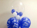 Happy Birthday bouquet stuffed with mini balloons